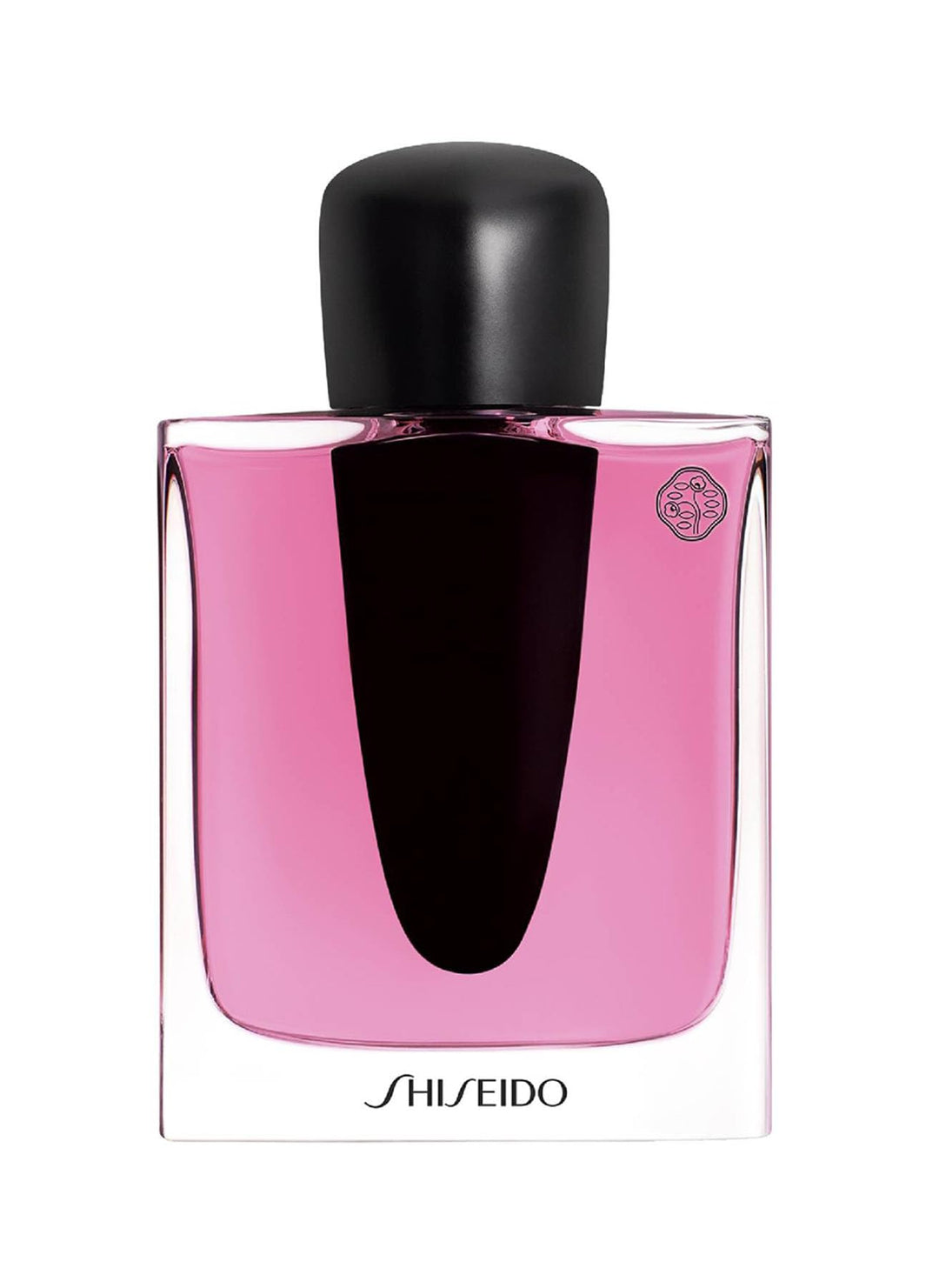 Sculpted 90 ml floral-fruity perfume bottle with matte black dagger detail
