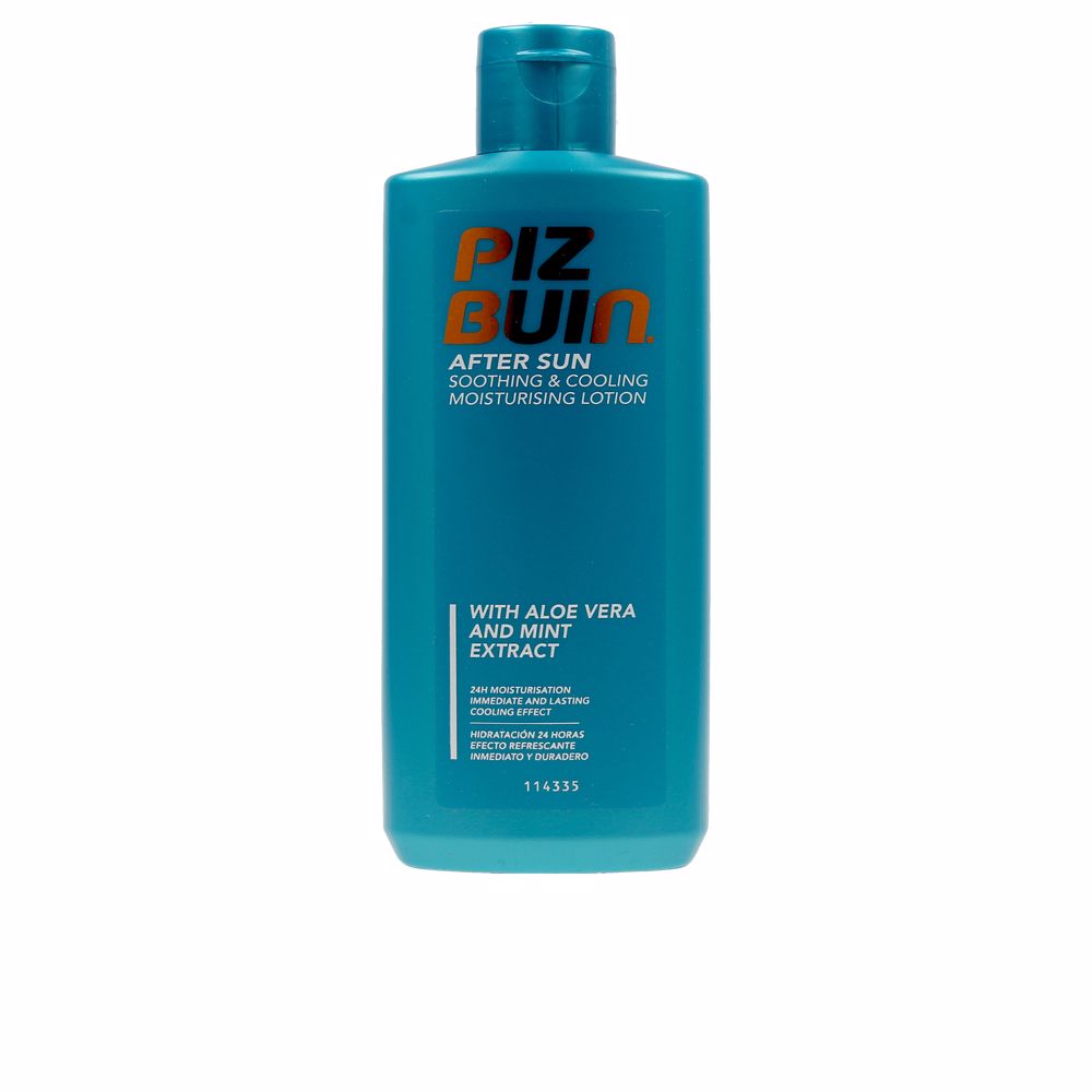 200 ml after-sun lotion bottle, aloe and mint, Unisex soothing lotion