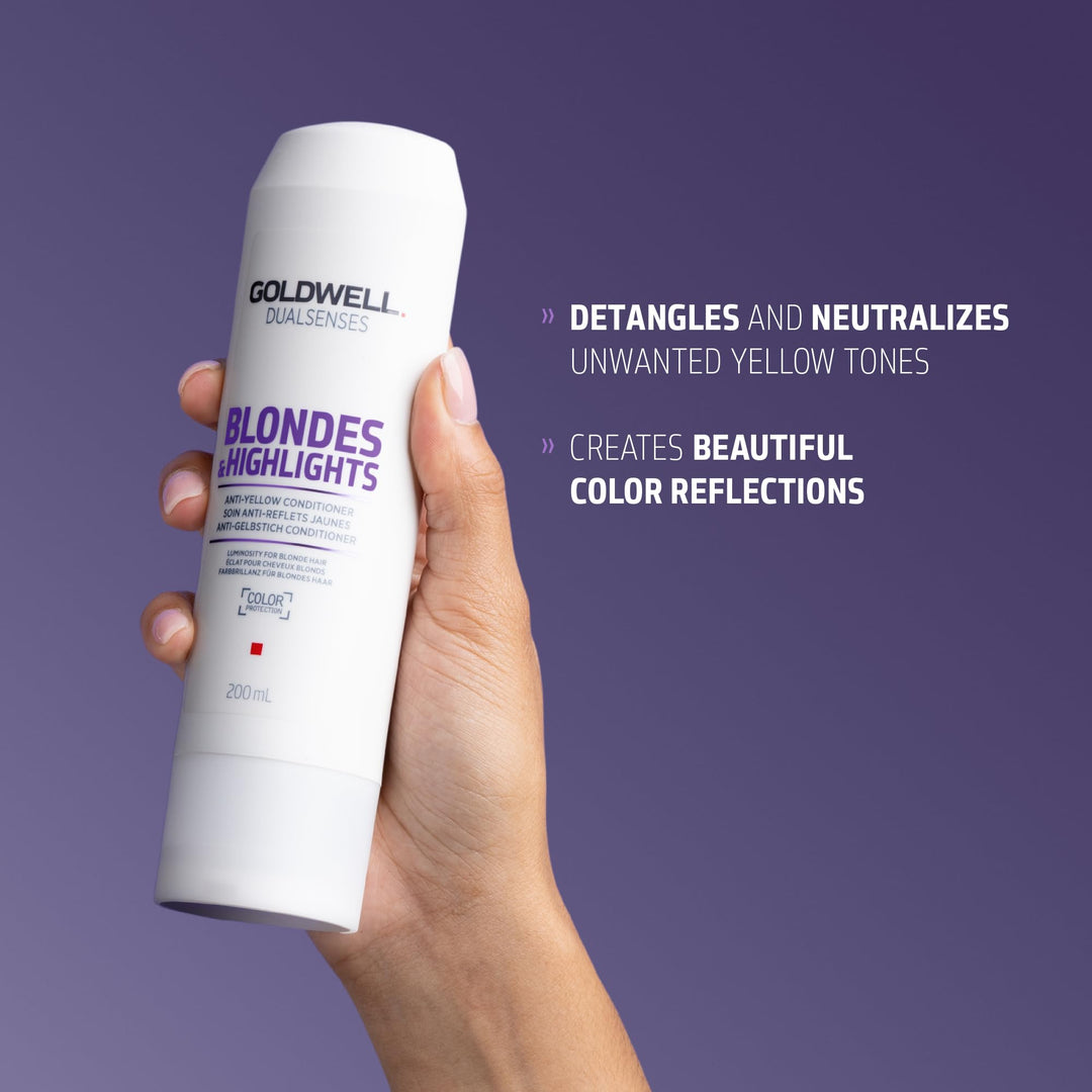 200 ml purple anti-yellow conditioner tube for blonde and highlighted hair