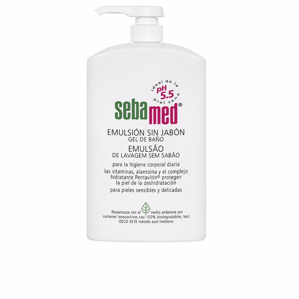 1-litre cream gel body wash bottle, soap-free formula for sensitive Unisex skin
