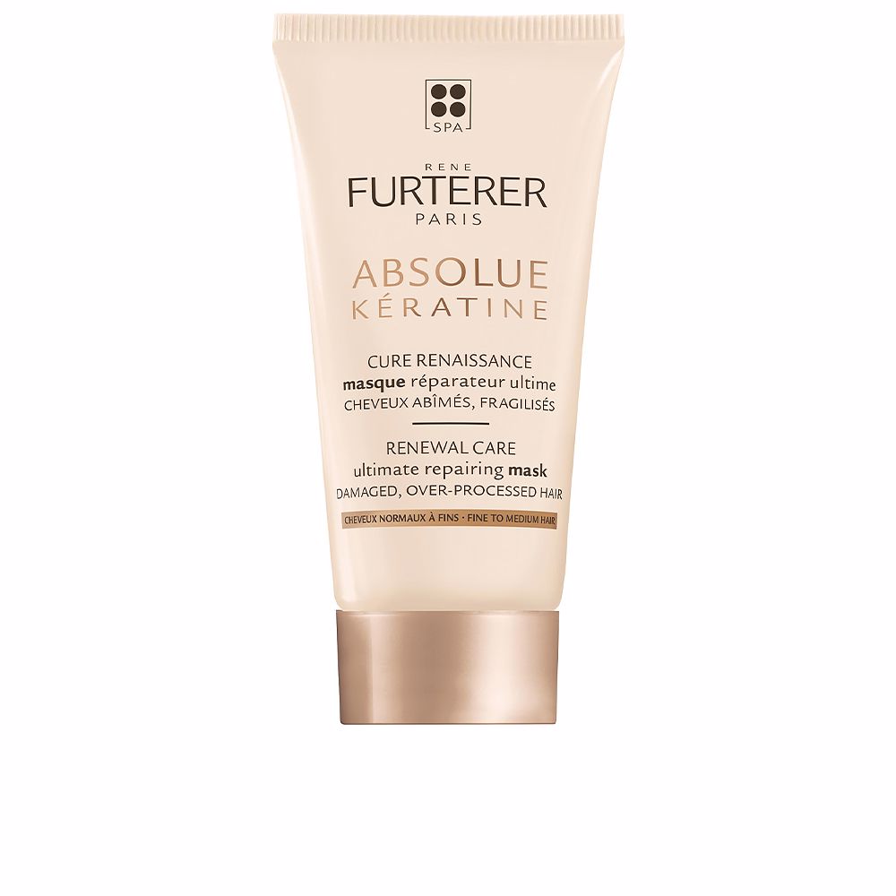 30 ml jar of creamy keratin hair mask for fine damaged hair, silicone-free