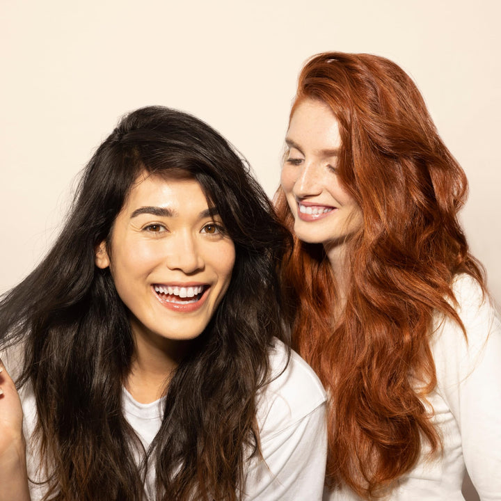 Tube of golden‑copper gel hair colour, 7.43 shade, silicone‑free formula