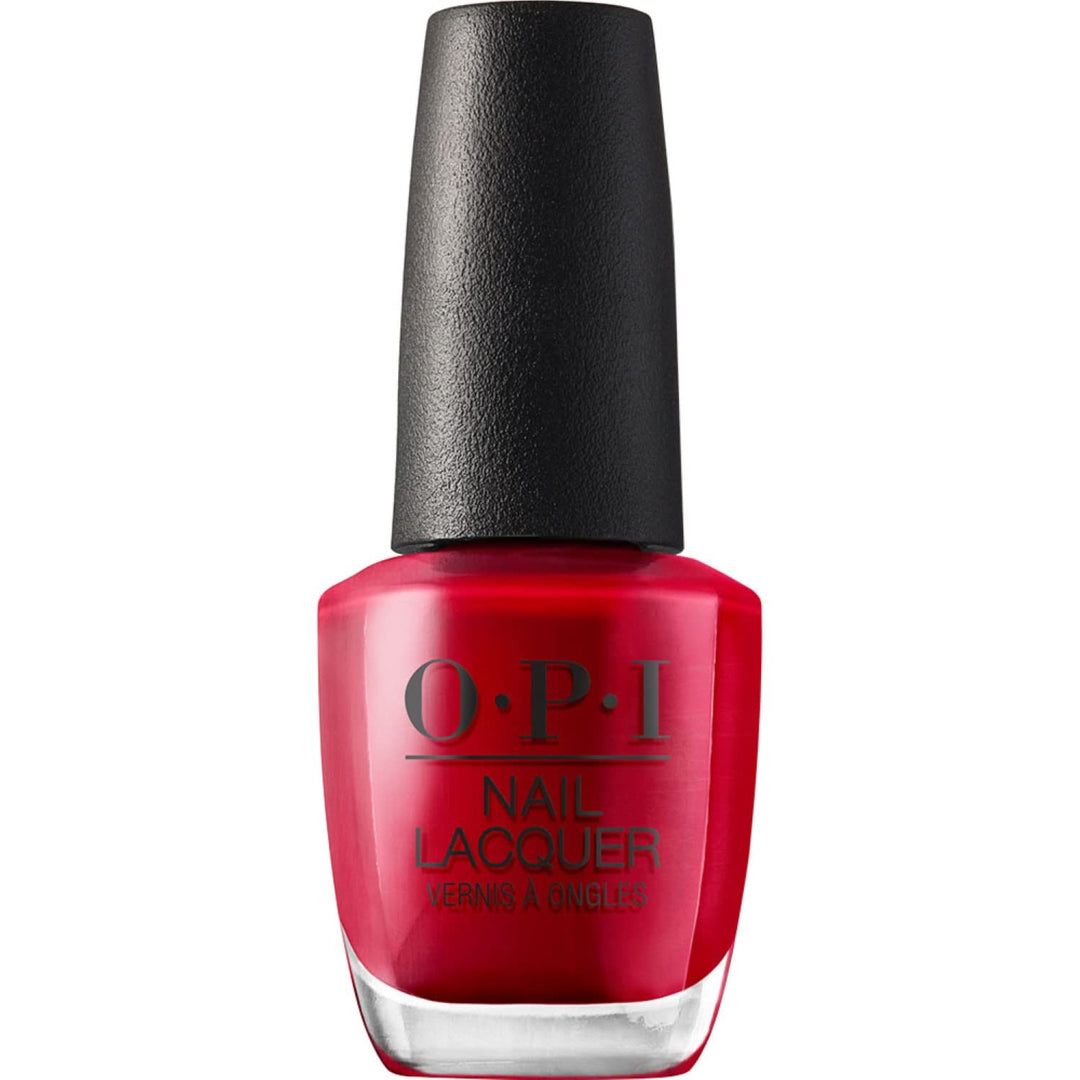 15 ml red cream nail lacquer with wide brush, glossy finish