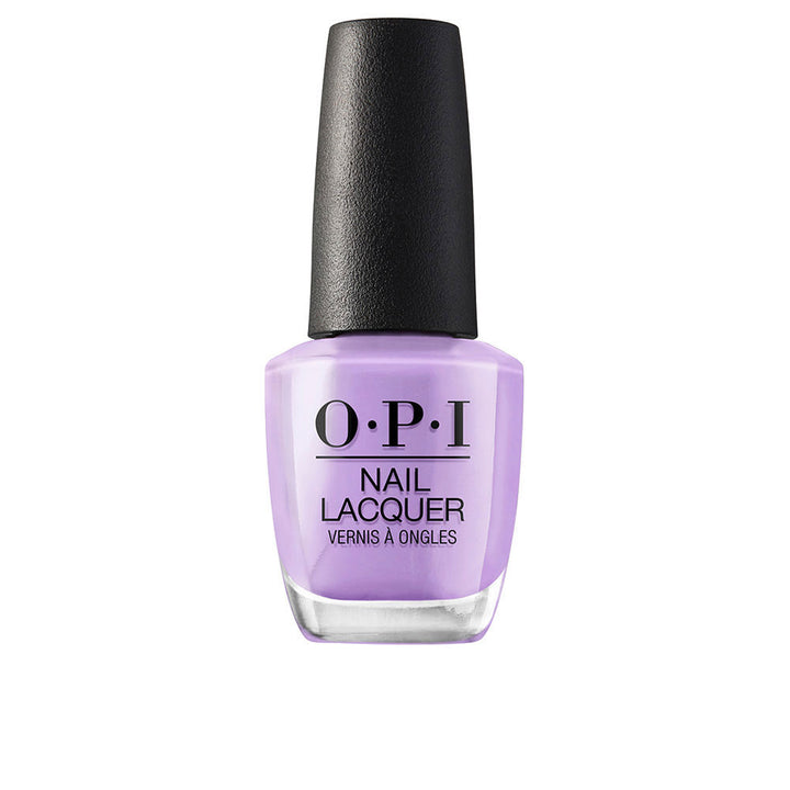 15 ml lilac cream nail lacquer in a rounded bottle with wide brush