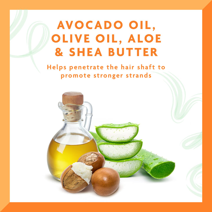 Tube of Avocado Hydrating Leave-In Cream for dry, curly hair, 340 g