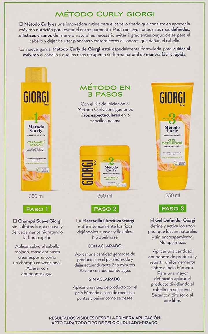 350 ml unisex shampoo bottle for curls, avocado and protein formula