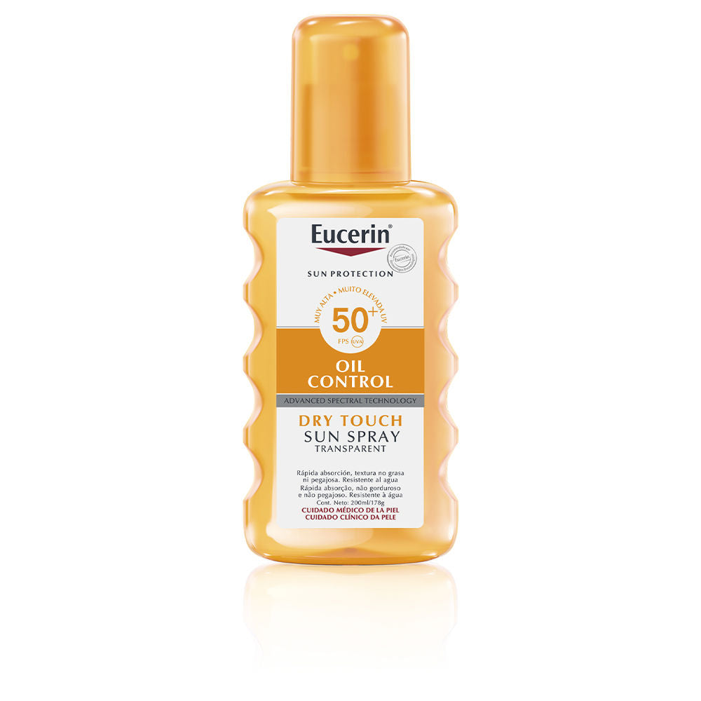 Transparent 200 ml SPF 50+ sun spray for sensitive, acne-prone Unisex skin