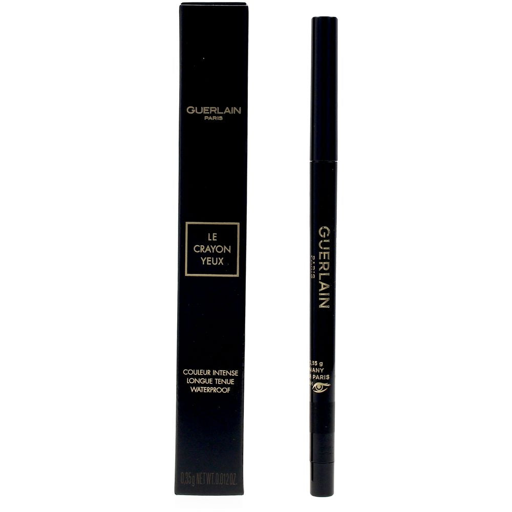 Retractable black eye pencil, 3 g, integrated sharpener, waterproof formula