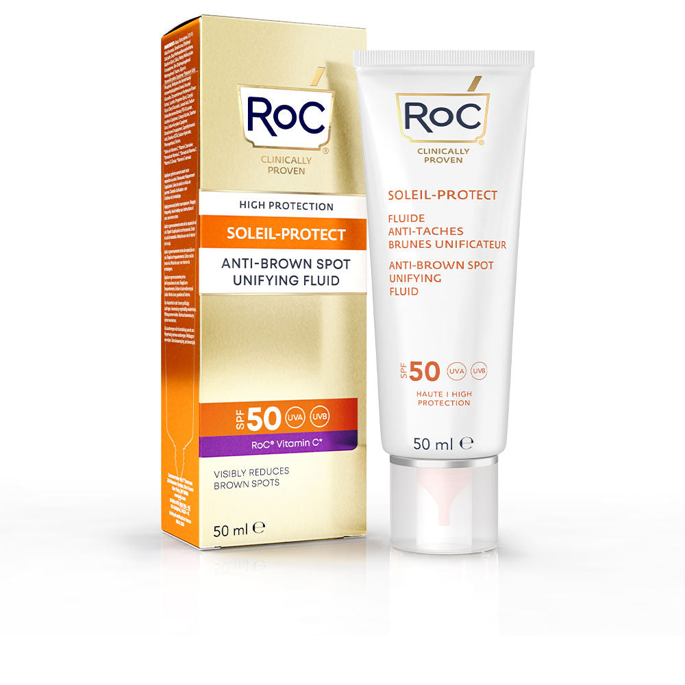 50 ml white tube of ultralight SPF50 unifying sunscreen fluid, Unisex