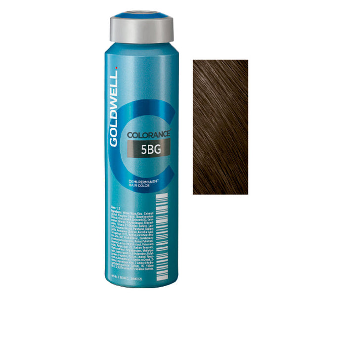 120 ml demi‑permanent chestnut hair colour tube, glossy finish, salon product