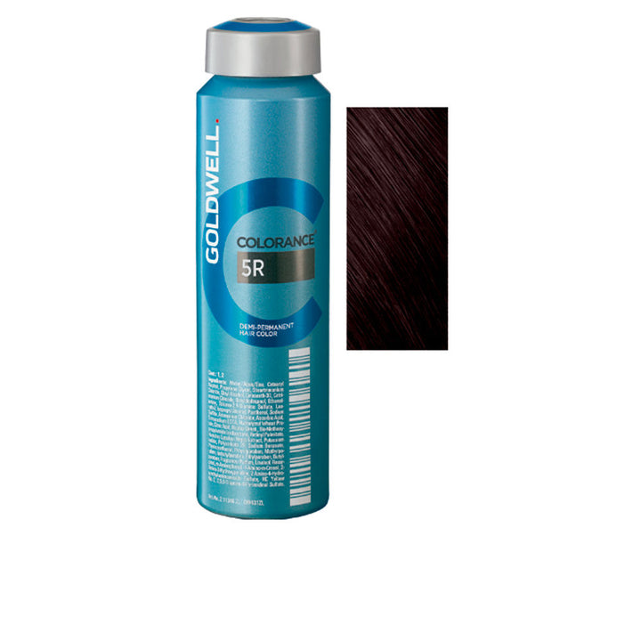 120 ml tube of demi-permanent glossy hair colour in 5R, cream formula