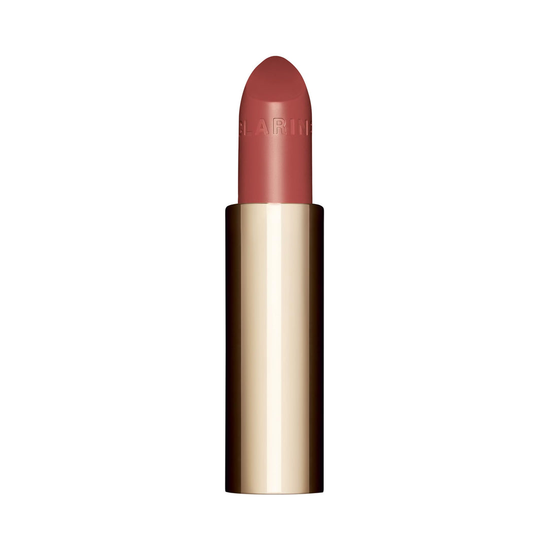 3.5 g satin lipstick refill in warm red, refillable cartridge, mango oil formula