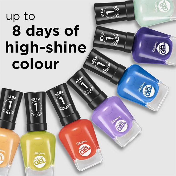 Bottle of onyx gel-effect nail polish with matching top coat, 14.7 ml
