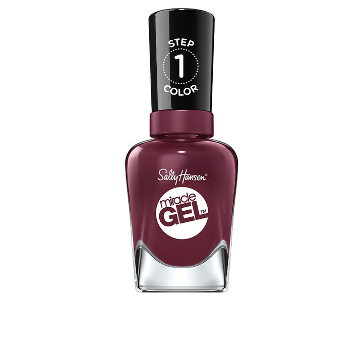 Bottle of Miracle Gel Colour nail polish with matching top coat, 14.7 ml, glossy or matte finish