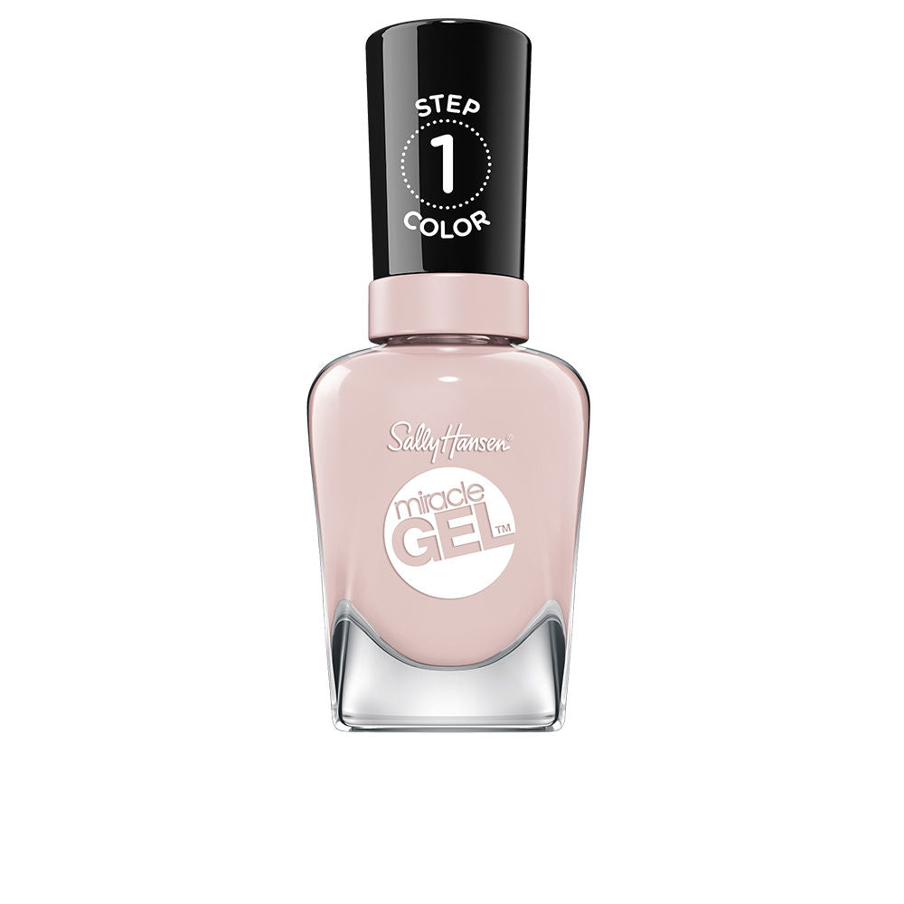 Cream pink two-step gel-effect nail polish, 14.7 ml bottle