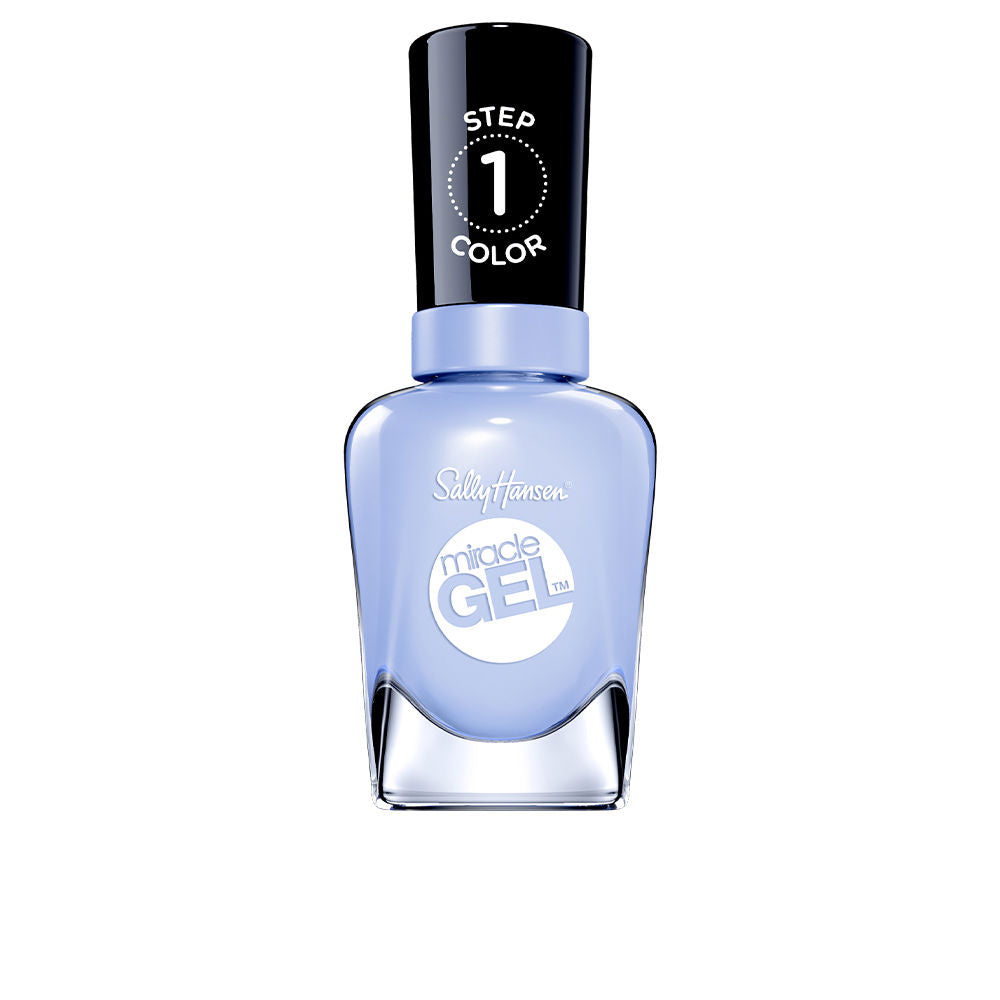 14.7 ml Miracle Gel nail polish bottle, glossy or matte top coat option