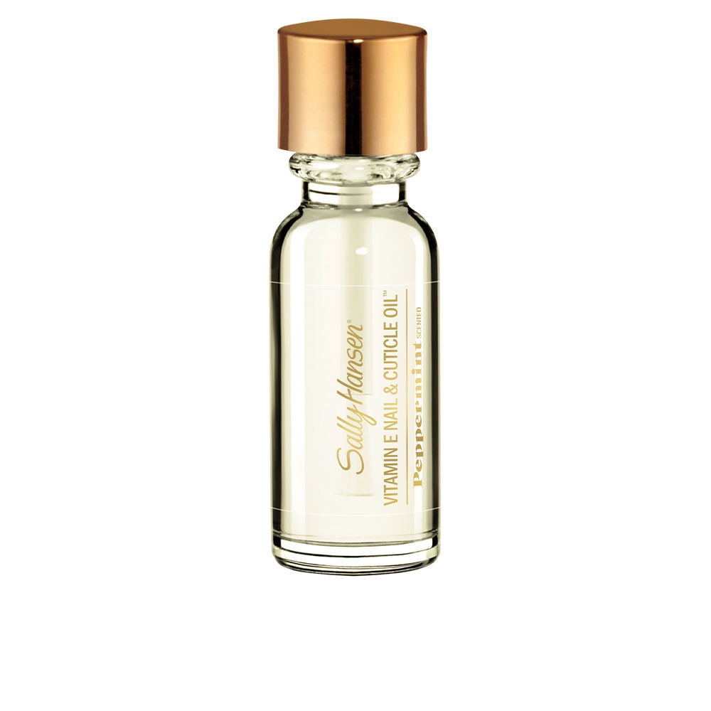 Small clear bottle of cuticle oil with dropper, 13.3 ml, vitamin E