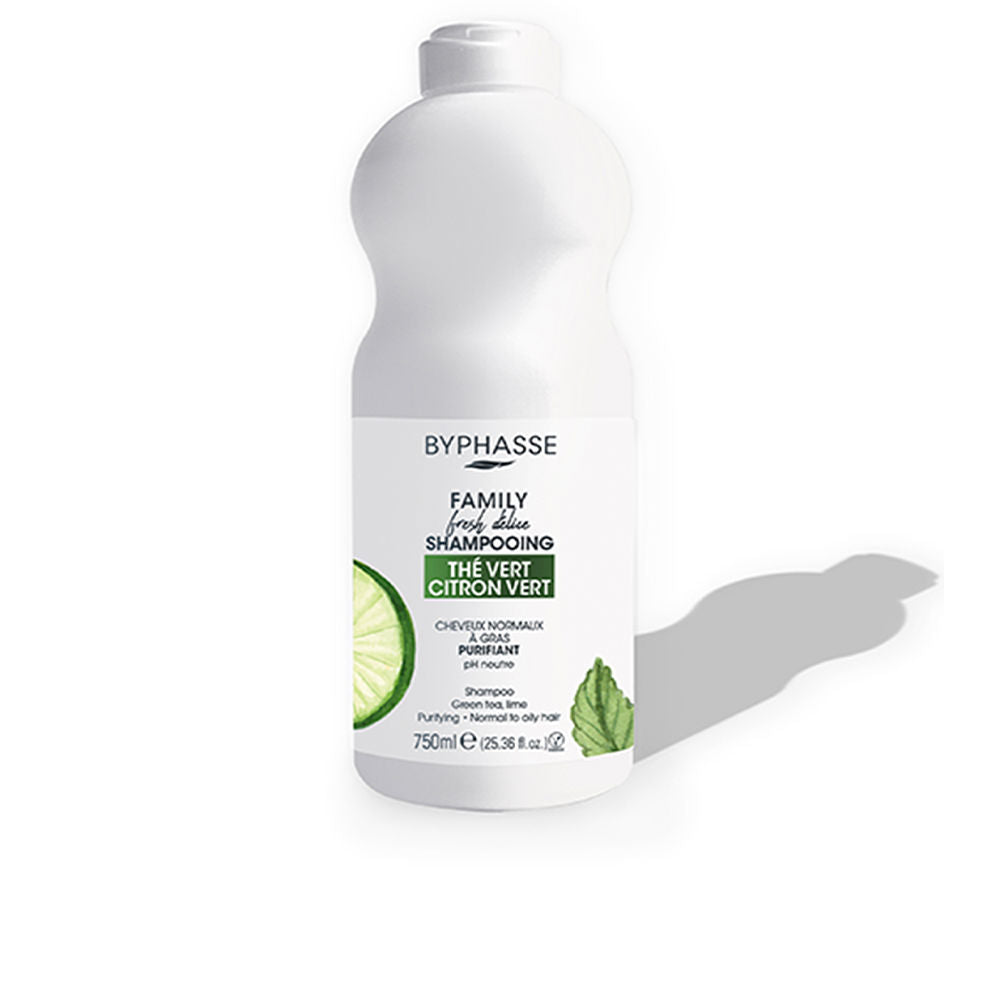 750 ml bottle of green tea and lime purifying shampoo for Normal to oily, Unisex