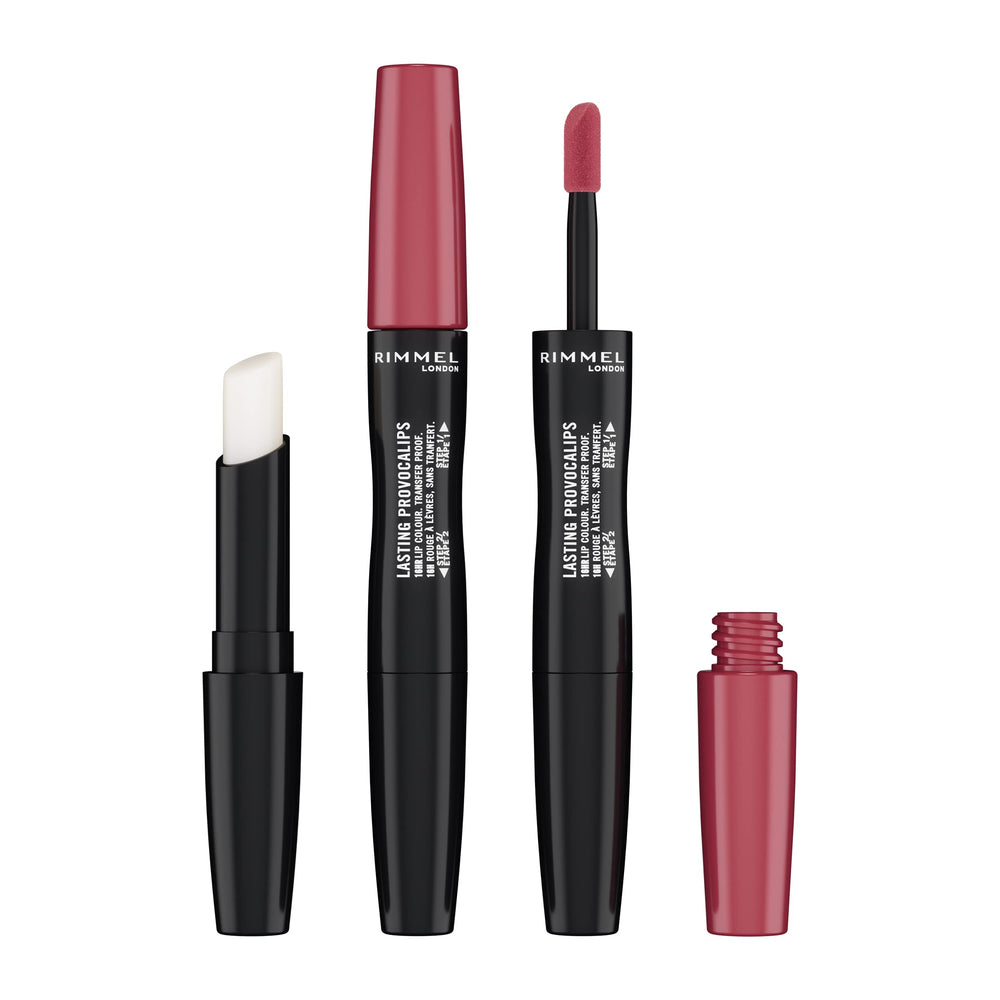Slim tube of long‑wear pink cream lip colour, 2.3 ml, satin finish
