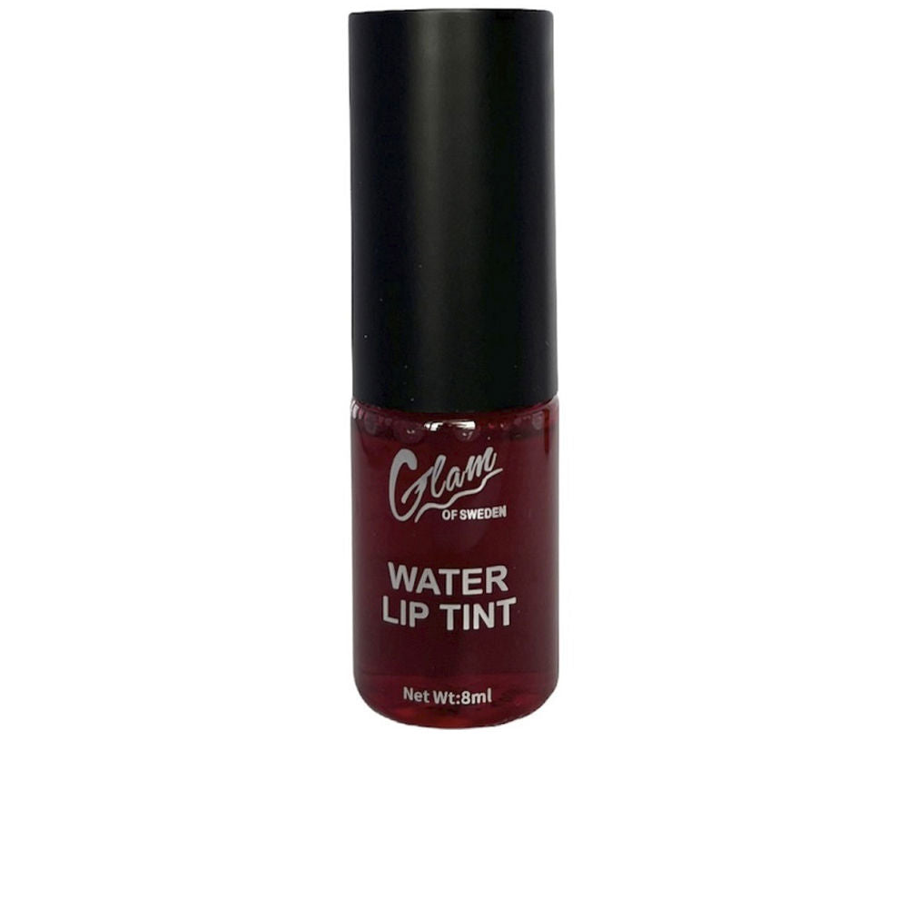 Small 8 ml tube of sheer berry water-based lip tint, glossy finish