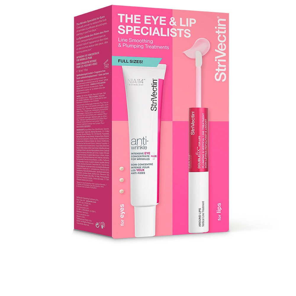 Strivectin anti-aging skincare set with eye concentrate and day and night moisturizers