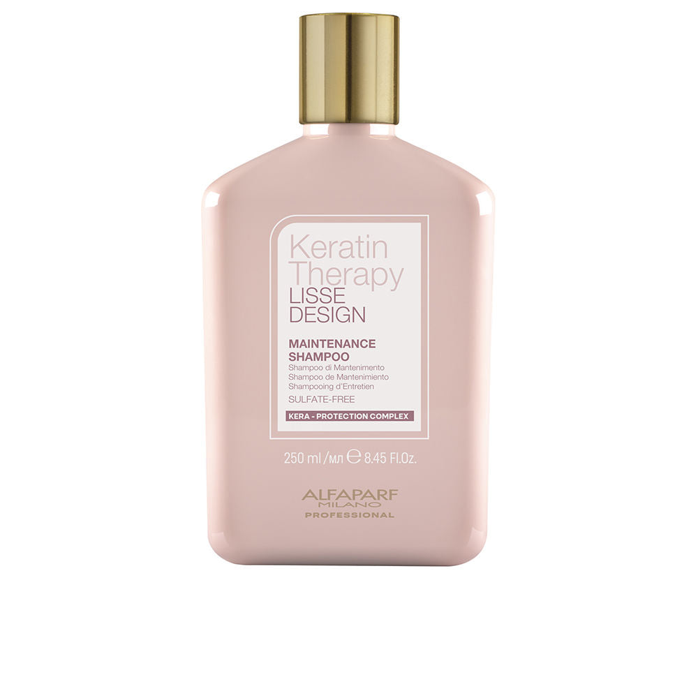 250 ml keratin maintenance shampoo bottle, nourishing formula for Women, smooth finish