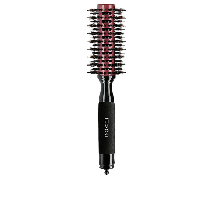 28 mm beechwood round vent brush with ceramic barrel and mixed bristles, removable pin
