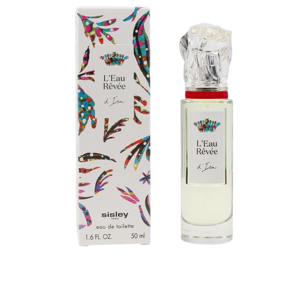 Clear crystal 100 ml eau de toilette bottle with recyclable paper box, jasmine and spice theme