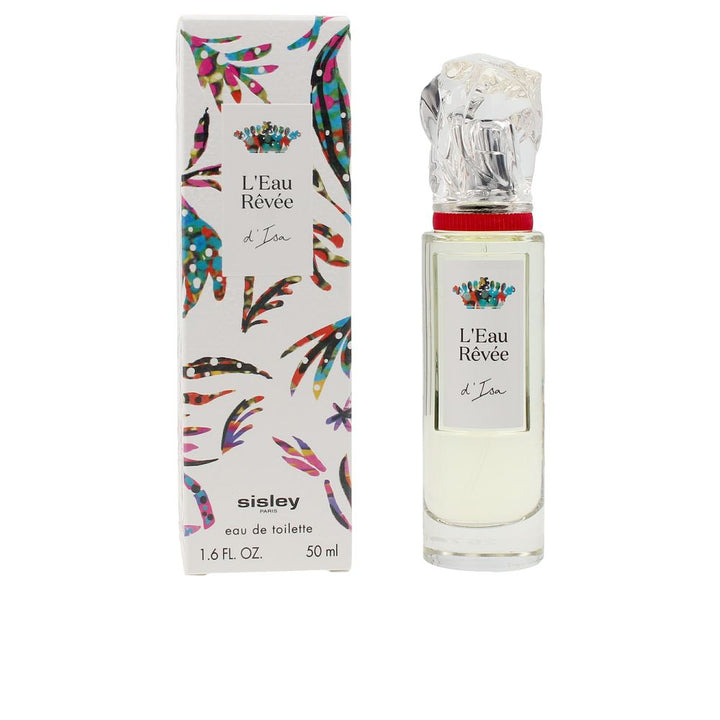Clear crystal 100 ml eau de toilette bottle with recyclable paper box, jasmine and spice theme