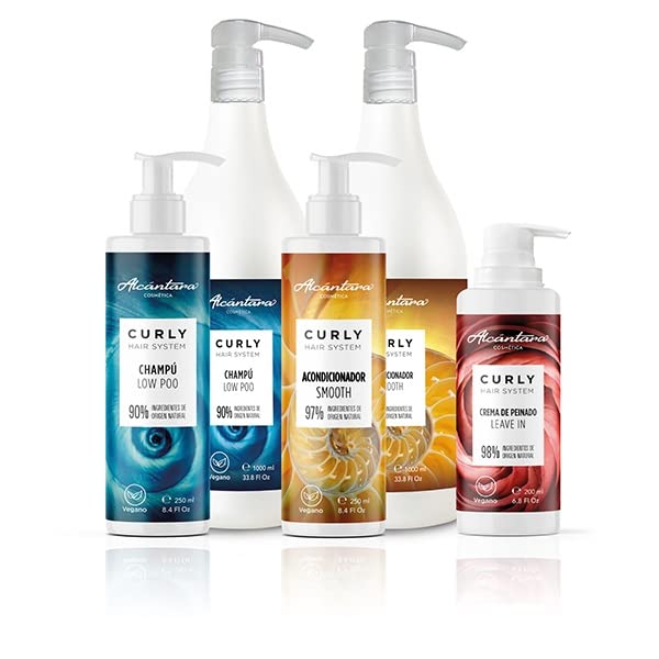 1,000 ml cream low‑poo shampoo bottle for curly hair, hydrating formula