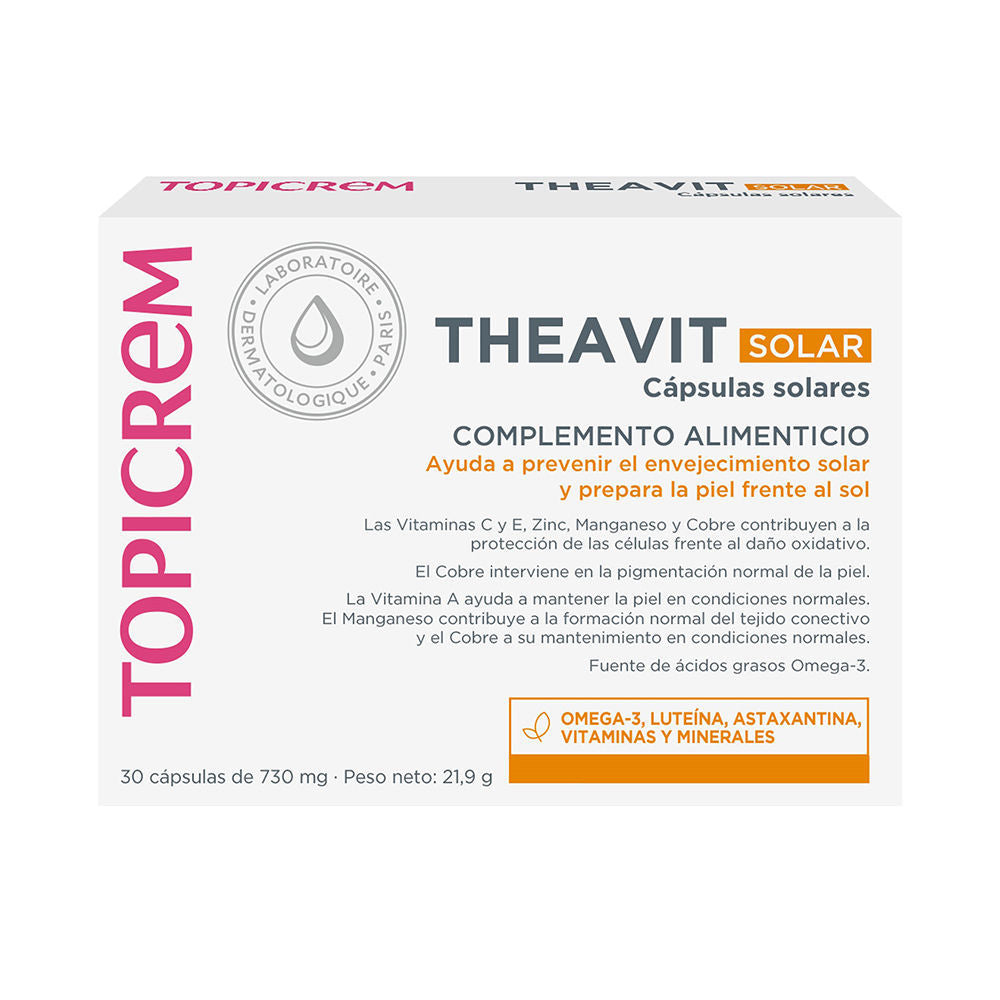 30 capsule bottle of antioxidant sun‑defence dietary supplement, Unisex use