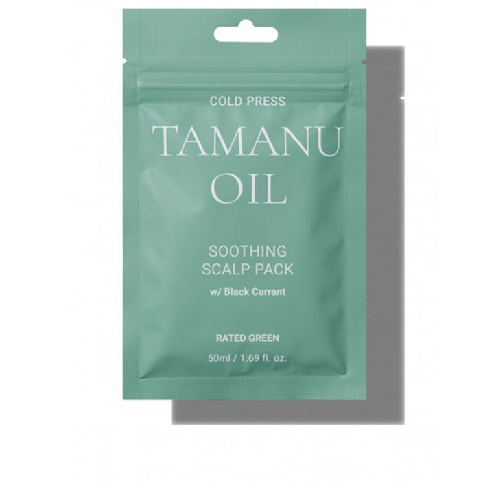 50 ml amber bottle of cold‑pressed tamanu scalp oil with botanical oils and extracts