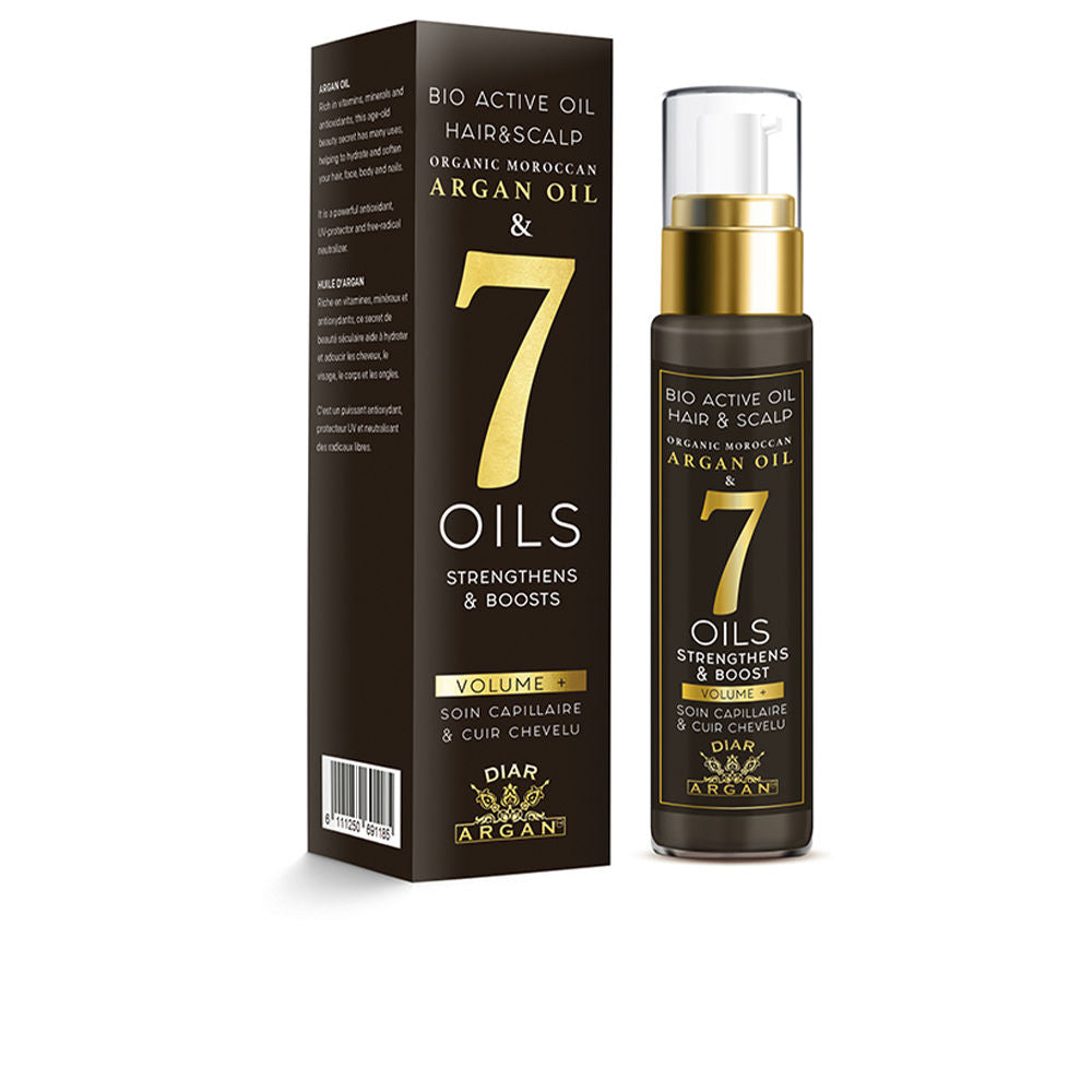 50 ml amber bottle of argan oil hair mask with botanical ingredients, for Women