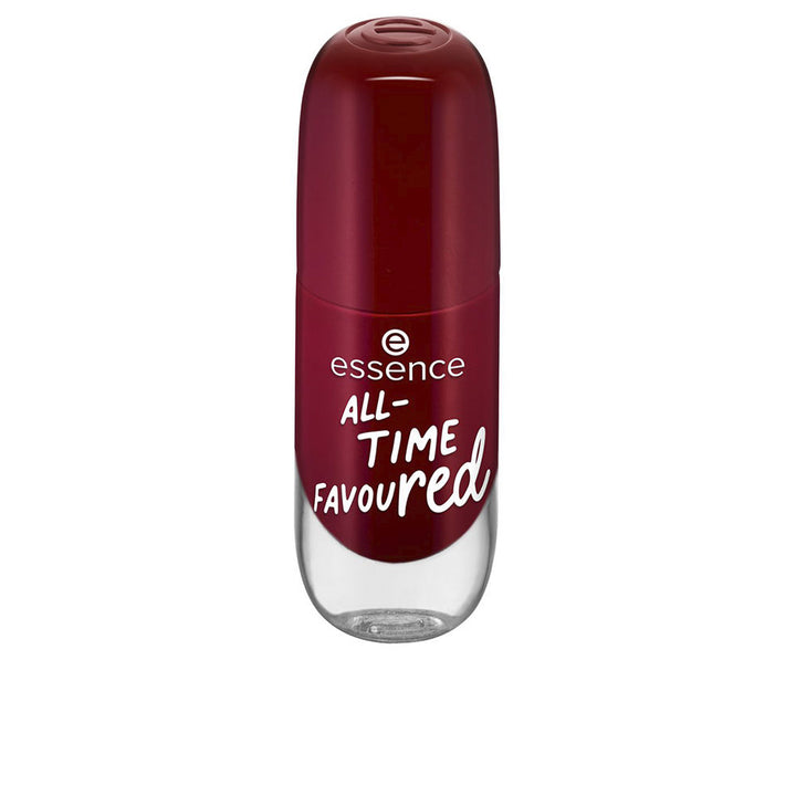 8 ml bottle of creamy rouge gel‑finish nail polish with wide brush
