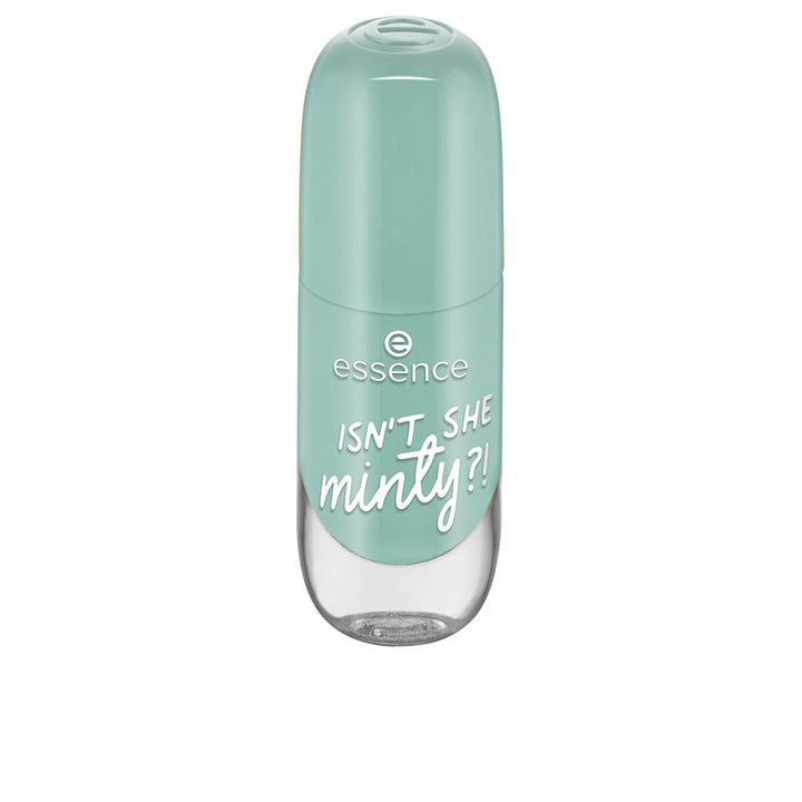 8 ml mint-green gel-effect nail polish with oversized brush, glossy finish