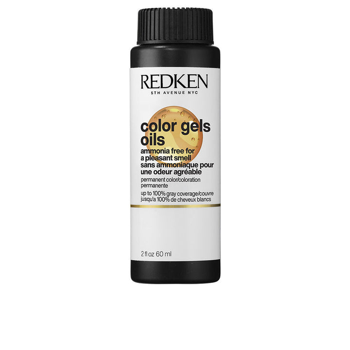 Three 60 ml amber vials of ammonia-free gel-oil hair colour, shade 8NCh
