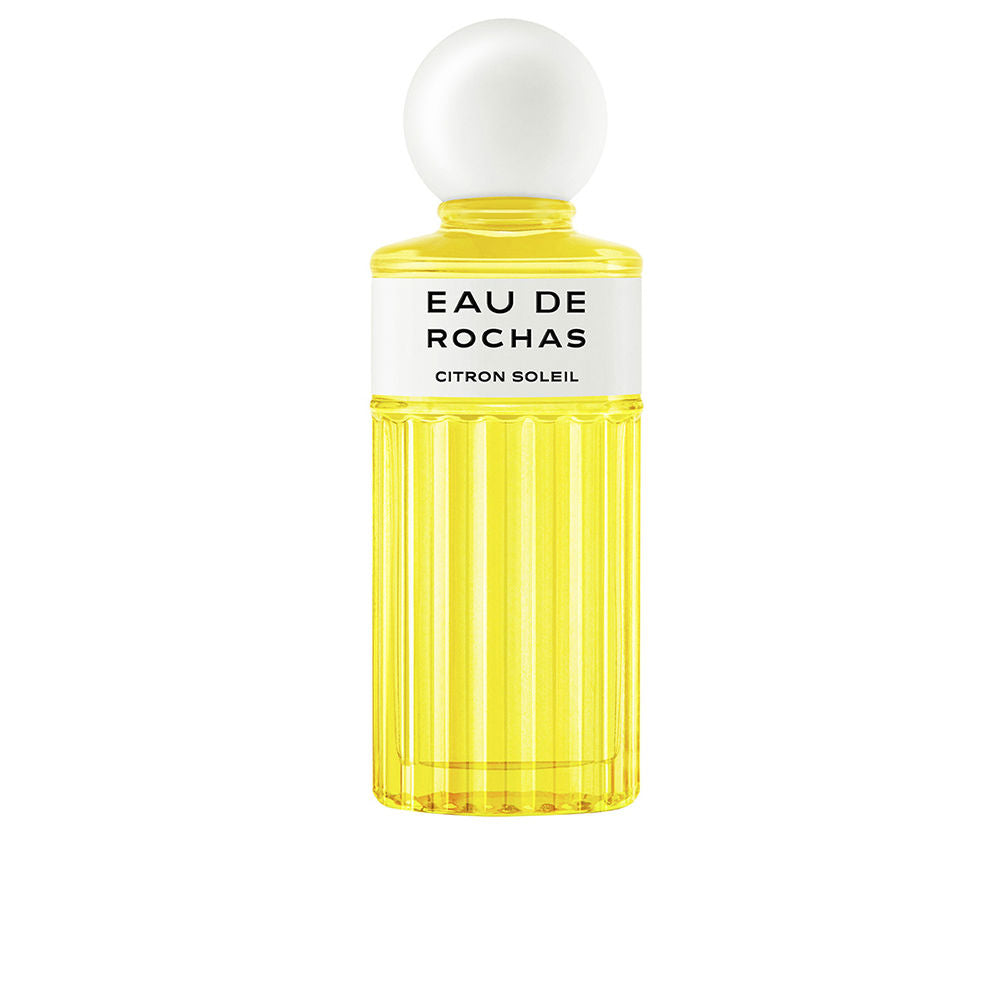 Glass 100 ml lemon-coloured perfume bottle, citrus-floral fragrance for Women