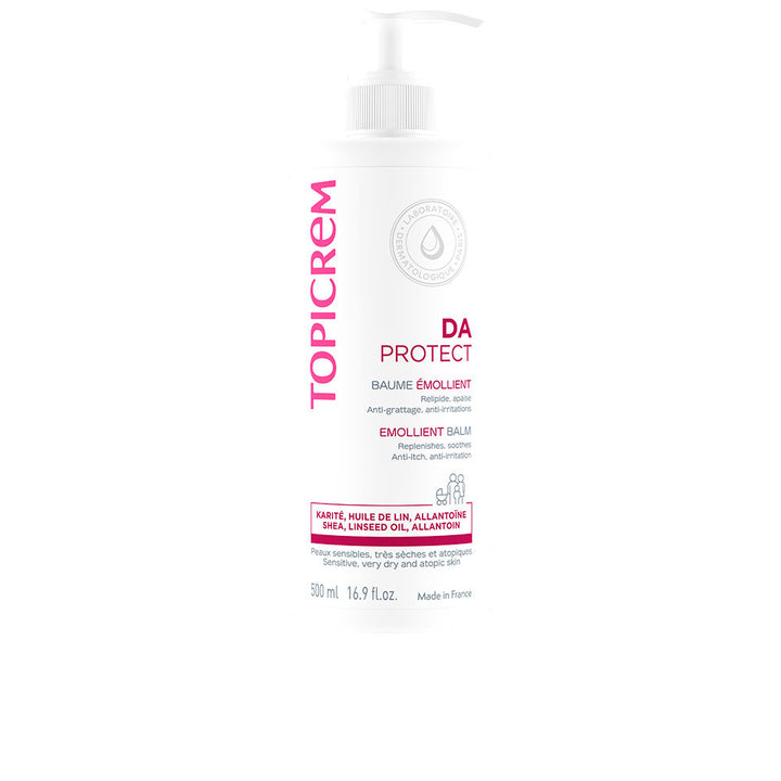 500 ml pump emollient body balm with shea and flax for sensitive Unisex skin