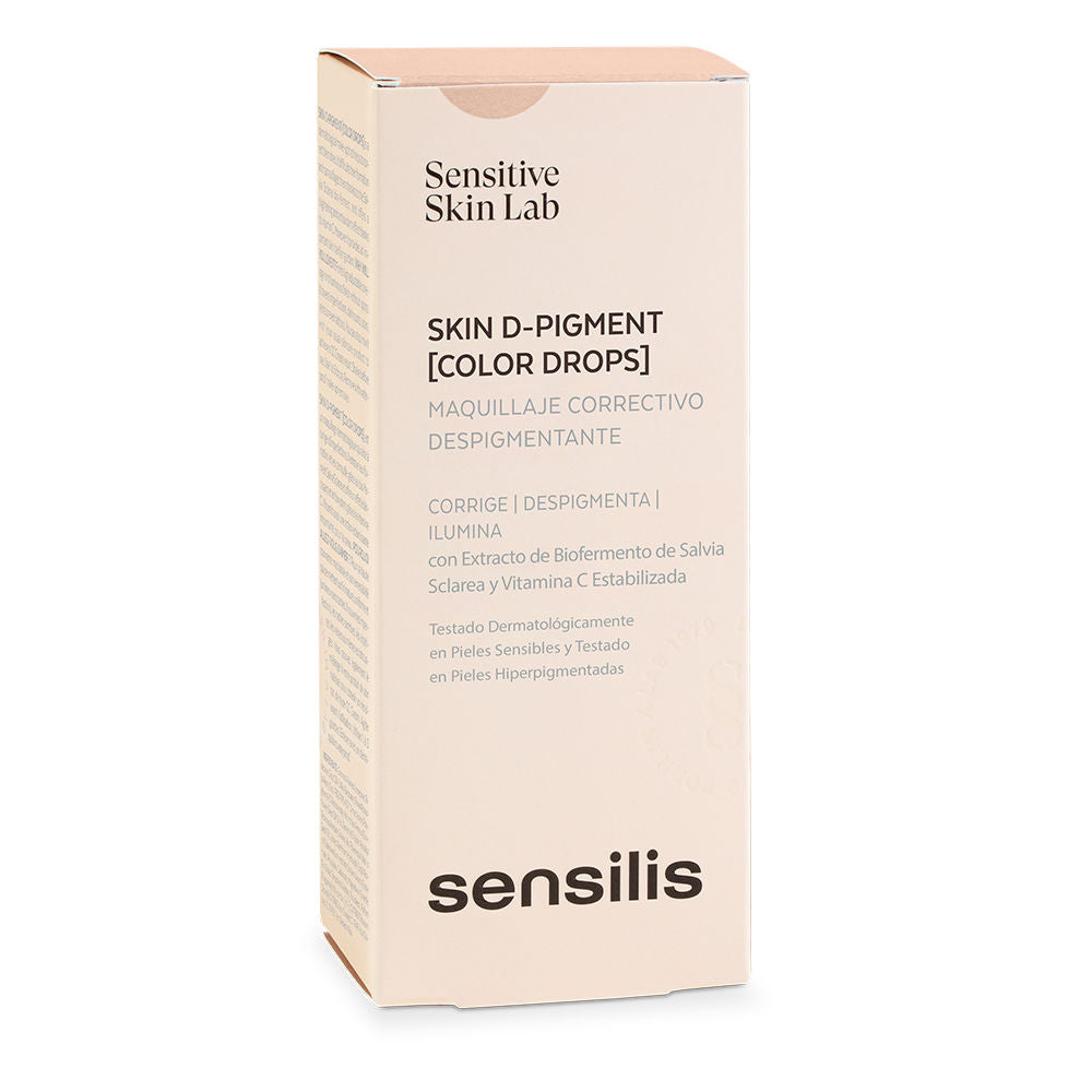 30 ml beige corrective liquid tint bottle with dropper, radiant finish