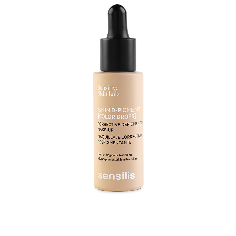 30 ml beige corrective liquid tint bottle with dropper, radiant finish