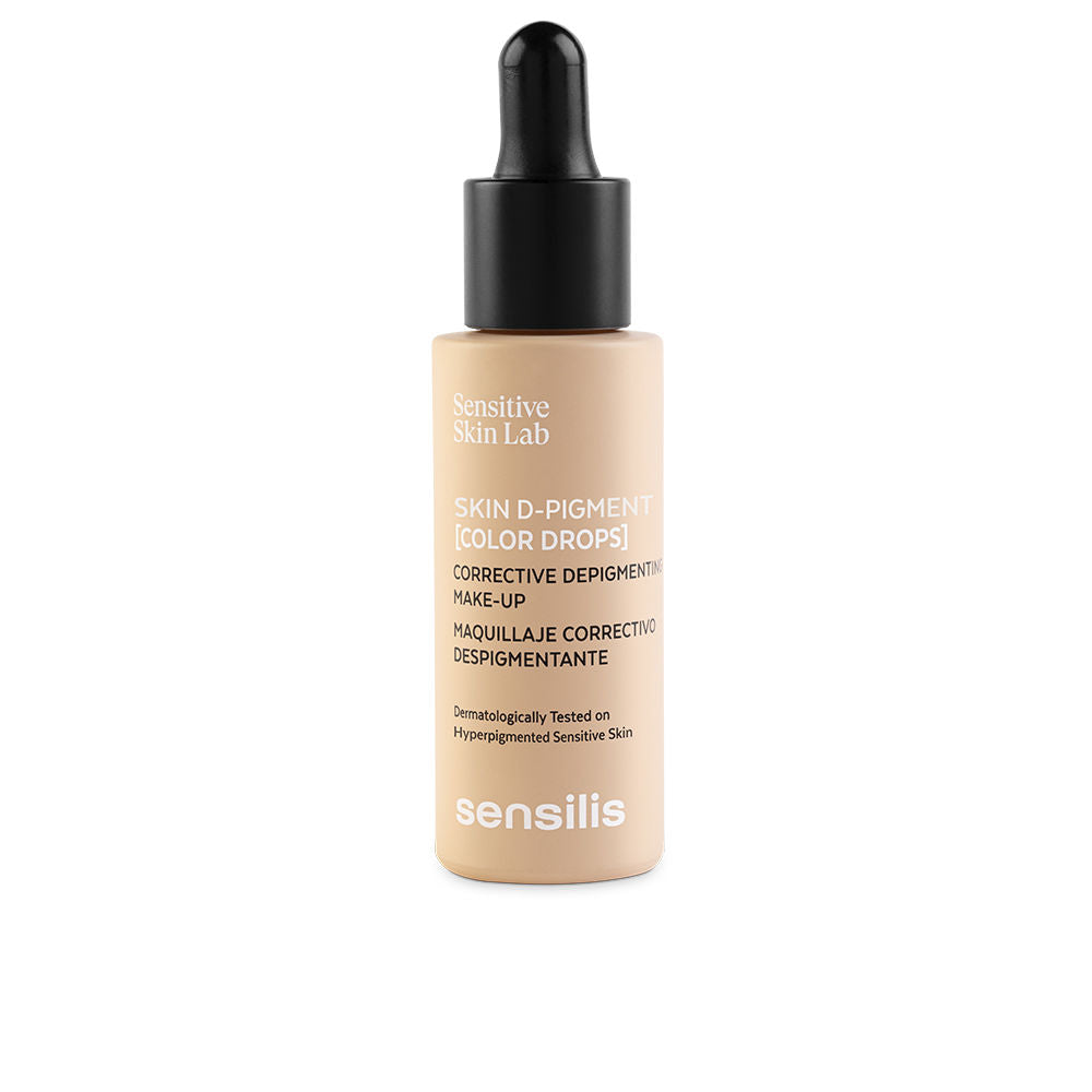 30 ml beige corrective liquid tint bottle with dropper, radiant finish