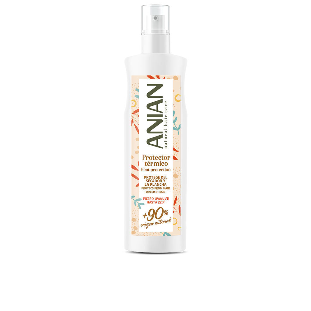 250 ml clear thermal protection spray bottle, fine mist, protects hair up to 220°C