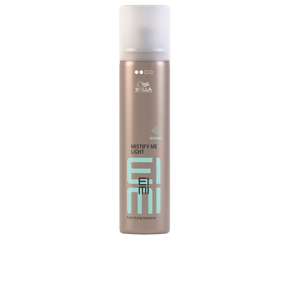 Slim aerosol bottle of light‑hold Micromist hairspray, 75 ml, ultra‑fine spray