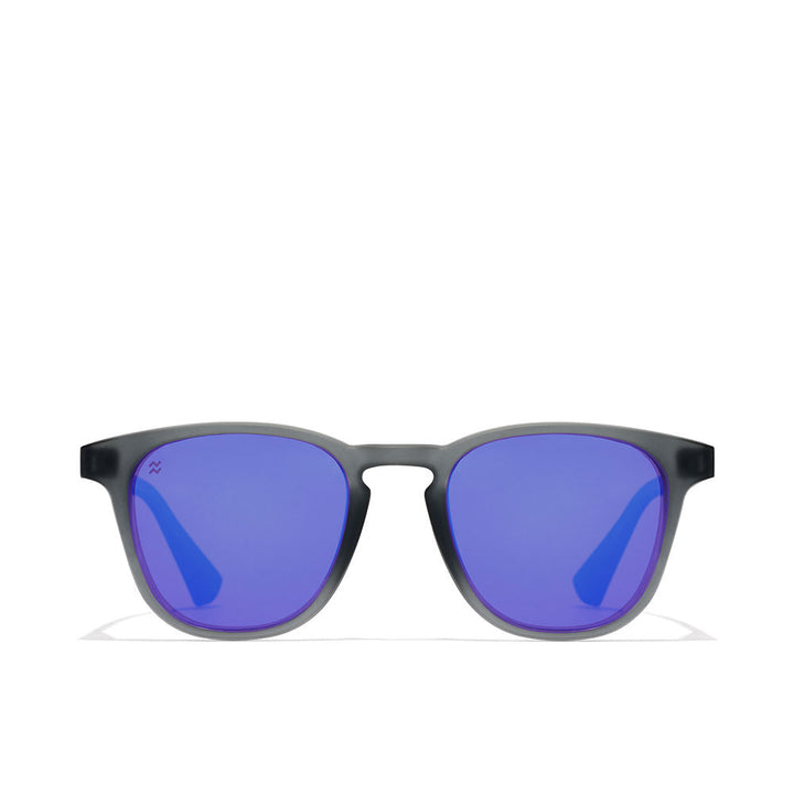Black rectangular nylon sunglasses with polarised lenses, Unisex, 45 mm bridge