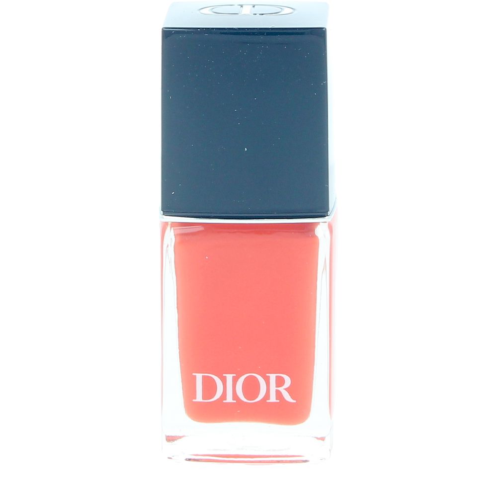10 ml orange gel‑finish nail lacquer with flat rounded brush, high shine