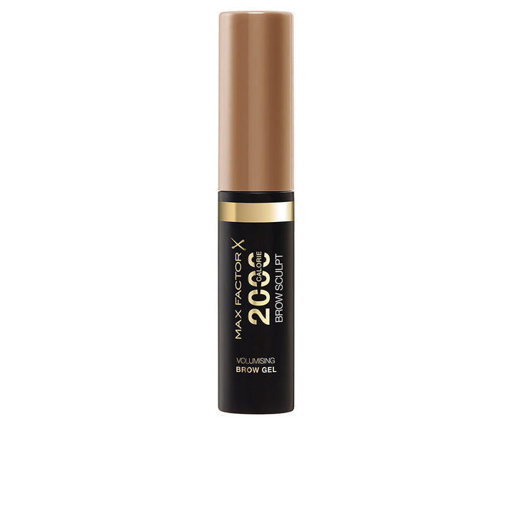 Tinted volumising brow gel tube with compact brush, 4.5 ml, dark blonde shade