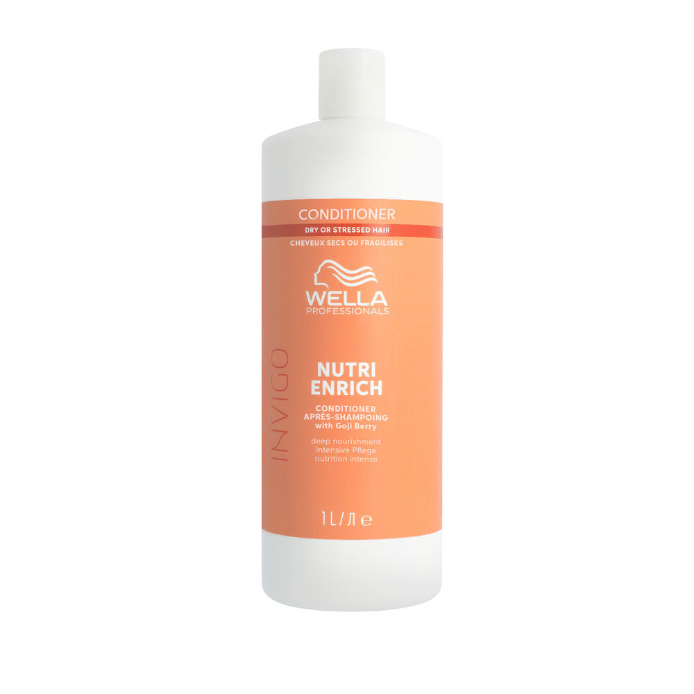 Large pump bottle conditioner for dry, damaged hair; creamy formula, 1,000 ml