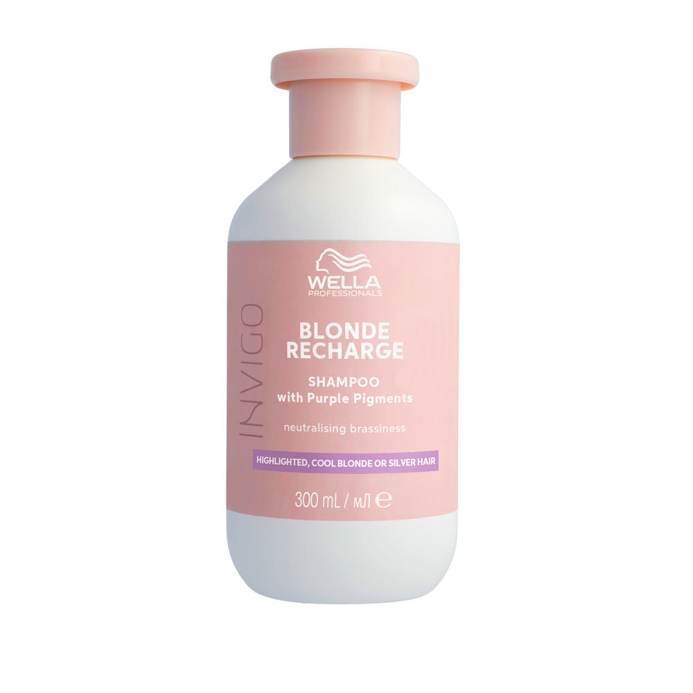 300 ml purple-tinted shampoo bottle for blonde hair toning, unisex