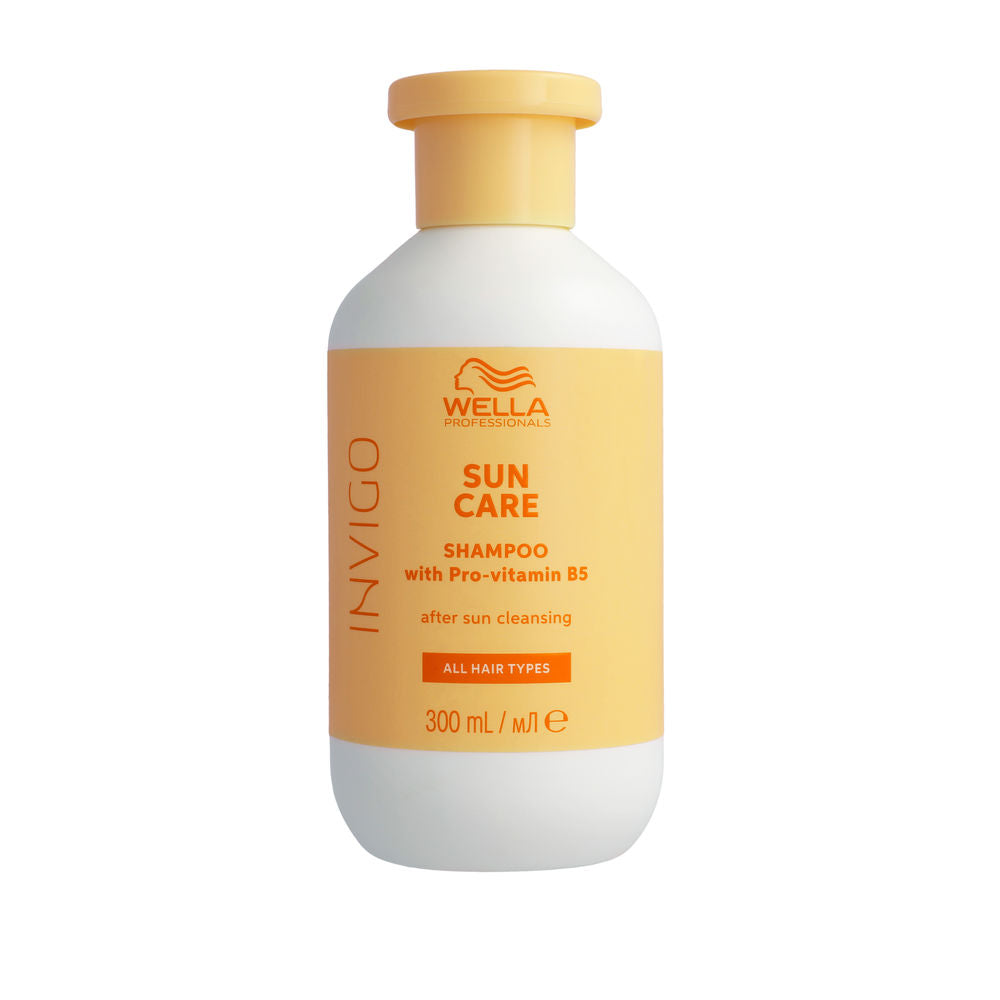 300 ml clear shampoo bottle labelled After‑Sun Apricot Repair for Women, hydrating formula