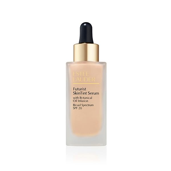 30 ml tinted SPF 20 serum in pump bottle, sheer natural finish, Unisex